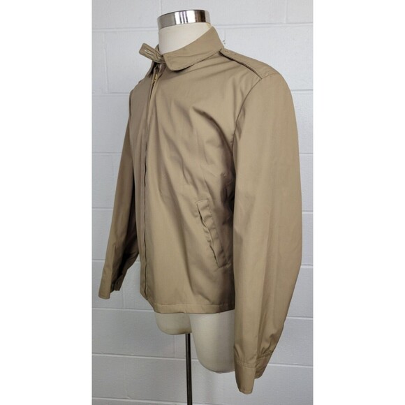 Vintage Creighton Mens Tan Windbreaker Jacket 3729 Sz 42L - Picture 6 of 13
